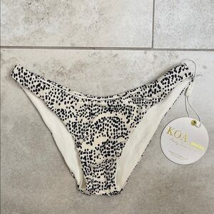 NWT KOA Catalina Swim Bikini Bottoms Size XS dot shell
